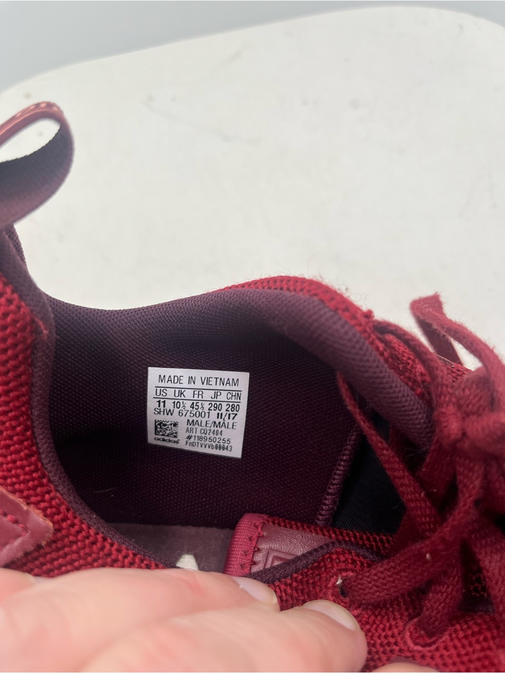 adidas NMD R2 Collegiate Burgundy CQ2404 Men's Size 11 Maroon Boost Sneakers - Picture 11 of 11